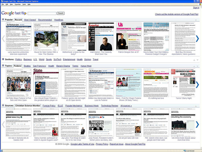 ページめくるように閲覧、グーグル「Fast Flip」試験版公開