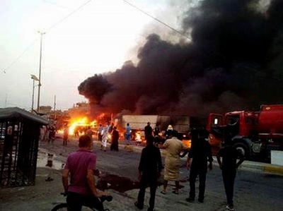 バグダッドの葬儀テント近くで爆発、57人死亡 全土の犠牲69人