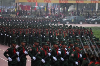 ミャンマーの少数民族武装組織「ワ州連合軍」、軍事パレードのリハーサル