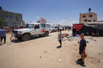 赤十字ガザ事務所付近に砲撃、22人死亡 ICRC