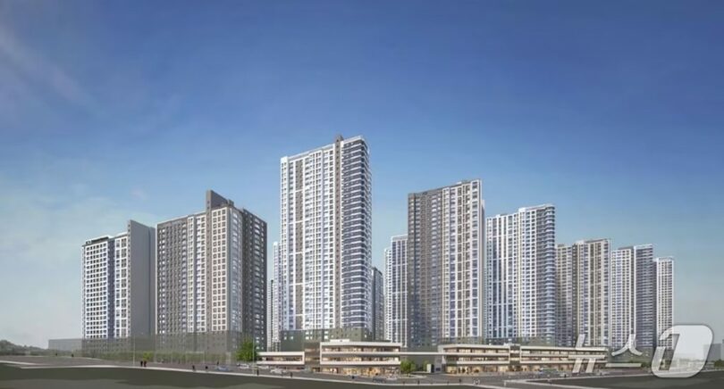 京畿道光明市のマンション「鉄山Xiザ・ヘリテージ」完成予想図＝GS建設提供(c)news1