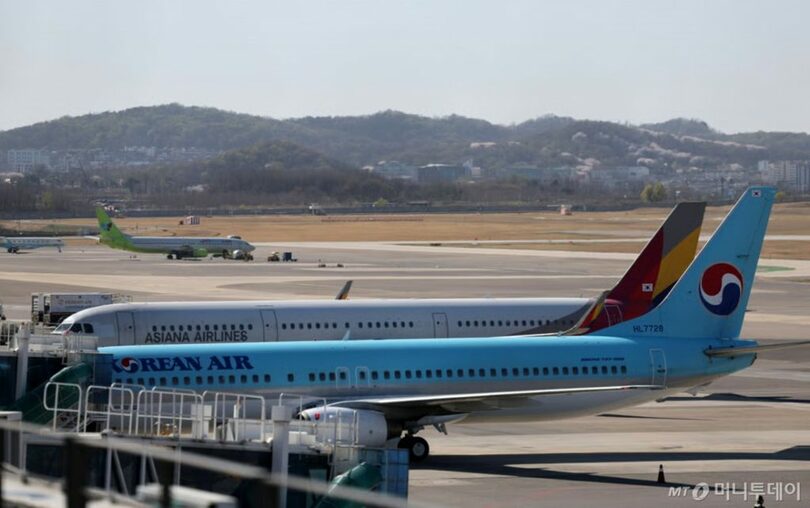 金浦（キンポ）国際空港の滑走路(c)NEWSIS