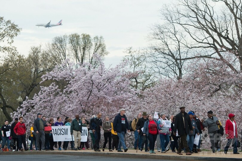 キング牧師暗殺から50年、米国で追悼集会