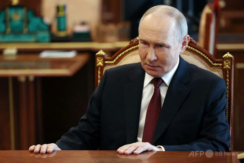 ロシアのウラジーミル・プーチン大統領（2025年4月19日撮影）。(c)Vyacheslav PROKOFYEV/POOL/AFP