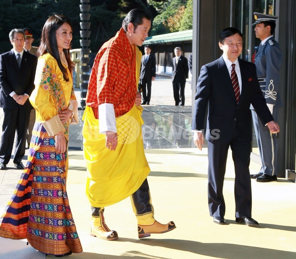 ブータン国王夫妻の歓迎式典 写真13枚 国際ニュース：AFPBB News