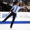14-15フィギュアスケートグランプリ（GP）シリーズ開幕戦スケート・アメリカ（Skate America 2014）、男子シングル・ショートプログラム（SP）。演技に臨むジェレミー・アボット（Jeremy Abbott、2014年10月24日撮影）。(c)AFP/Getty Images/Jonathan Daniel
