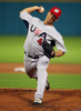 第2回ワールド・ベースボール・クラシック（%%2009 World Baseball Classic%%）2次ラウンド2組1位決定戦、ベネズエラ戦に先発し、1回2／3を投げて7安打6失点を喫した米国のジェレミー・ガスリー（%%Jeremy Guthrie%%）。（2009年3月18日撮影）(c)AFP/Getty Images/Doug Benc