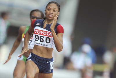 フェリックス 女子200メートル・1次予選を突破