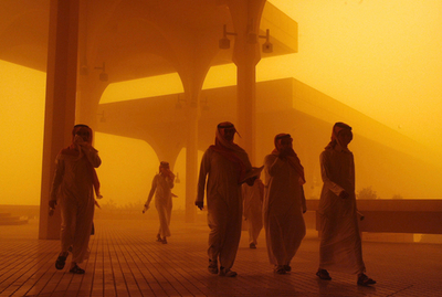 中東で大規模な砂嵐、サウジの国際空港一時閉鎖