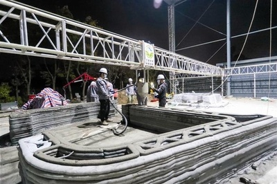 大型コンクリート3Dプリンターが誕生 中国・湖北省