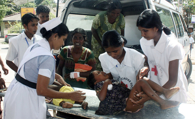 北部の医療施設に砲撃、患者16人死亡 スリランカ