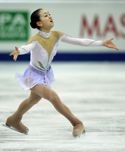 浅田真央 08世界選手権・女子シングルSPで2位につける