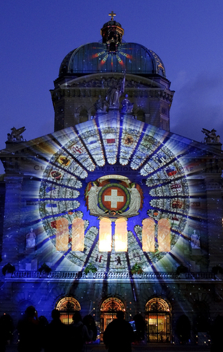 スイス連邦院、光のイリュージョン