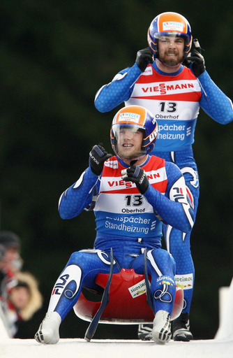 ＜リュージュ 06-07W杯・第6戦＞オーベルシュトルツ／グルーバー組 男子・二人乗りを制する - ドイツ