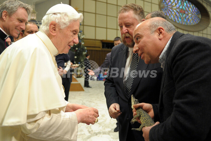 ローマ法王 希少種のキューバワニとご対面 写真5枚 国際ニュース Afpbb News