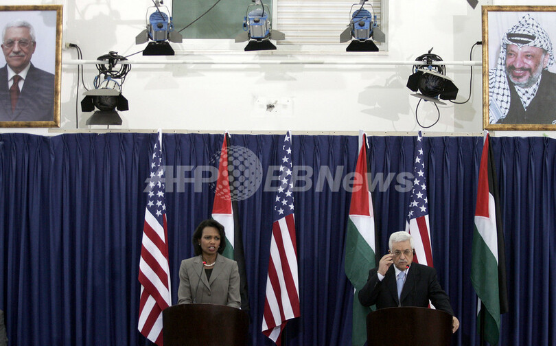 ライス長官、中東和平会議は「中身のある話し合い」に