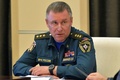 エブゲニー・ジニチェフ非常事態相（2020年4月27日撮影、資料写真）。(c)Alexey DRUZHININ / SPUTNIK / AFP