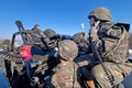 韓国・楊州で演習に臨む同国軍。国防省提供（2022年12月29日撮影）。(c)AFP PHOTO / South Korean Defence Ministry