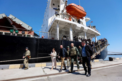 ウクライナ産穀物をロシア転売の情報に「信ぴょう性」 米国務長官