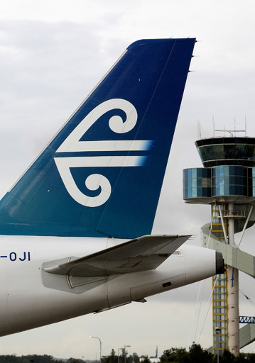 同性カップル結婚式を上空9000メートルで、NZ航空