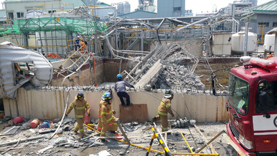 韓国・蔚山の化学工場で爆発、6人死亡