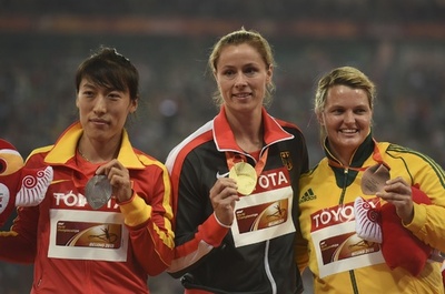 モリトールが逆転で女子やり投げ金メダル、第15回世界陸上