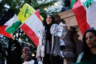 イスラエルによるレバノン空爆に抗議 米首都とNY