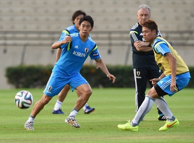 日本代表がブラジルで初練習