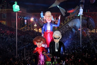 今年のテーマは「ファッションの王様」 仏ニースでカーニバル開幕