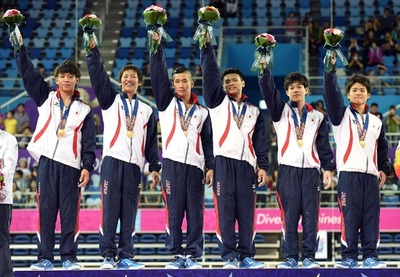 日本が体操男子団体総合で金メダル、アジア大会