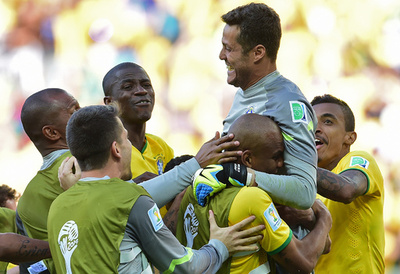 苦しんだブラジル、チリとのPK戦を制し準々決勝進出