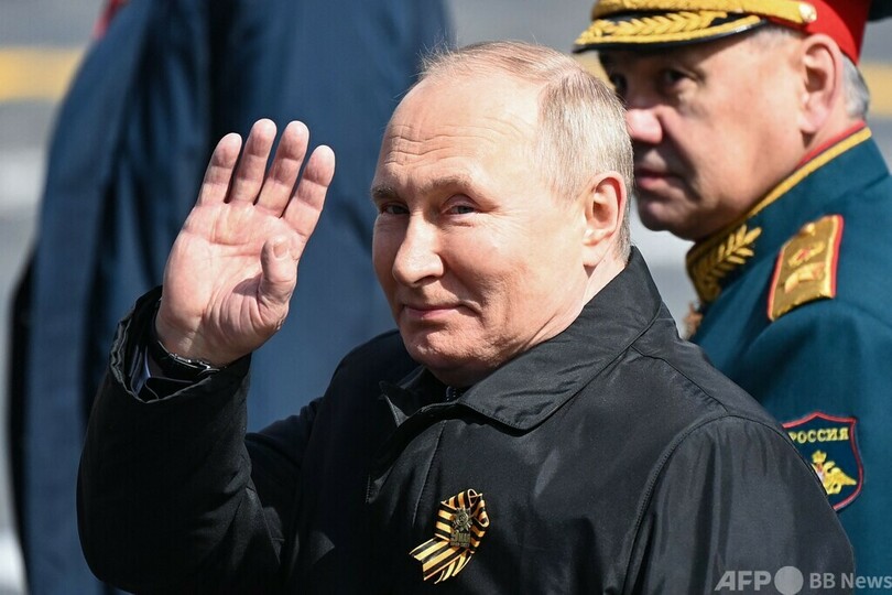 プーチン氏、「受け入れ難い脅威」から祖国防衛 戦勝記念日演説