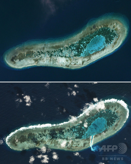ベトナム、南沙諸島の岩礁でしゅんせつ作業開始 衛星画像で判明 ベトナム、南沙諸島の岩礁でしゅんせつ作業開始 衛星画像で判明