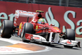 11F1第8戦欧州GP（European Grand Prix 2011）予選。予選に臨むフェラーリ（Ferrari）のフェリペ・マッサ（Felipe Massa、2011年6月25日撮影）。(c)AFP/JOSE JORDAN