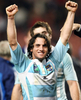 試合を終え勝利に歓喜するアルゼンチンのアグスティン・ピチョット（%%Agustin Pichot%%）。(c)AFP/FRANCK FIFE
