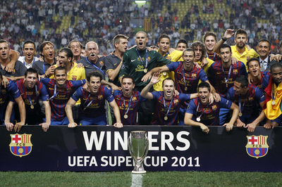 FCバルセロナがUEFAスーパーカップ優勝