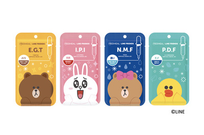 「LINE FRIENDS」本格仕様の美容マスク4種