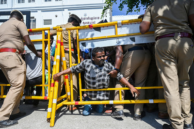 障害者政策の充実を、インド・チェンナイで当事者らデモ