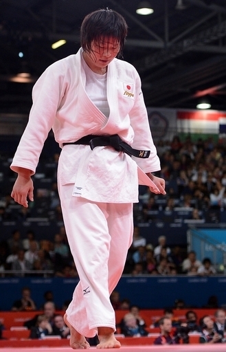 緒方が2回戦で敗退、柔道女子78キロ級