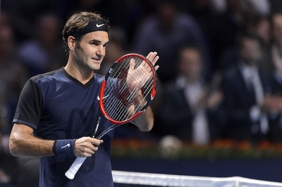 フェデラー、7度目の優勝に向けてスイス・インドア初戦突破
