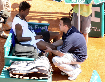 ＜男子テニス モンテカルロ・オープン2007＞モンフィス 1回戦を途中棄権 - モナコ