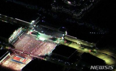 新型ICBMなど大挙公開か…北朝鮮軍事パレード衛星写真、韓国専門家分析