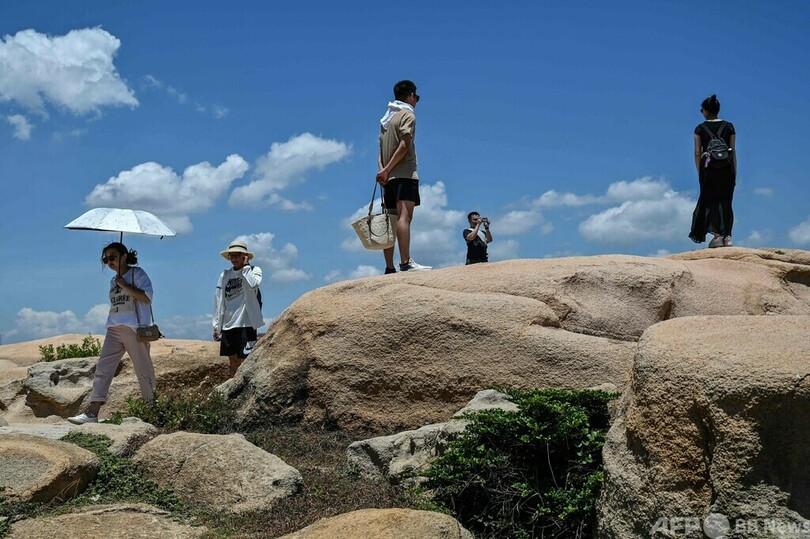 台湾に近い中国・平潭島 軍事演習のごう音に驚く観光客