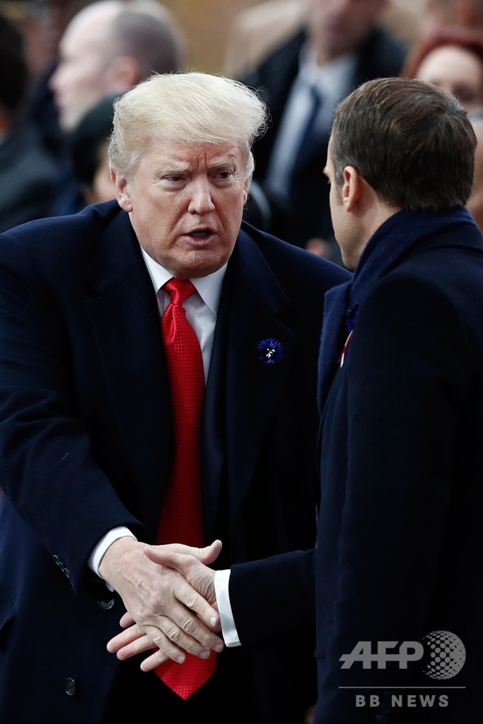 仏大統領、ナショナリズムの台頭に警鐘 トランプ型「自国第一」主義を批判