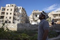 アレッポの救助隊員（2016年9月撮影）。(c)AFP/Karam Al-Masri