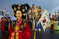 カーニバルシーズンが到来したブラジル。写真は、サンパウロ（Sao Paulo）で開催されたパレード1日目の様子（2012年2月17日撮影）。(c)AFP/YASUYOSHI CHIBA