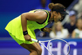 全米オープンテニス、女子シングルス3回戦。ポイントを失い悔しがる大坂なおみ（2021年9月3日撮影）。(c)Elsa/Getty Images/AFP