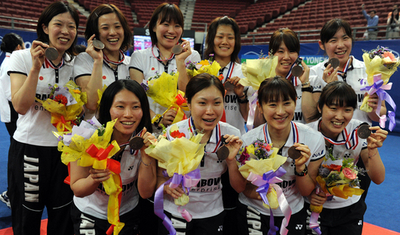 韓国が初優勝 日本3位、ユーバー杯