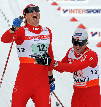 ノルウェーが男子団体スプリントで優勝、ノルディックスキー世界選手権