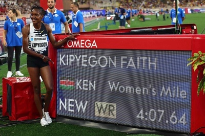 キピエゴンが今季3度目の世界新、女子1マイルも更新 陸上